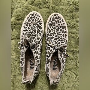 Gypsy Jazz leopard print zipper shoes